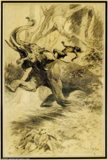 Tarz J. Allen St. John - Original Interior Art for Tarzan, Lord of the Jungle (A.C. McClurg & Co, 1928). Born - | Heritage