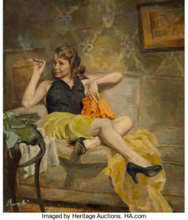 James Avati (American, 1912-2005). Goodbye to Berlin, paperback cover, 1952. Oil on board. 24-1/2 x ... | Heritage
