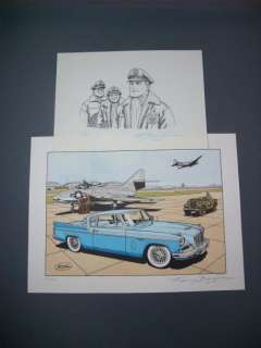 Bergèse | Buck Danny , Aquarelle Studebaker 1957, aquarelle N° 17, | Geneva Auctions