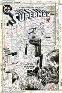 Curt Swan and Murphy Anderson - Original art for Superman #411, Complete 23-page Story with Cover (DC, 1985). In - | Heritage