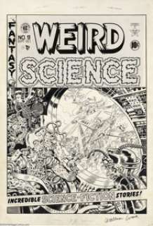Wally Wood - Original Cover Art for Weird Science #9 (EC, 1951). One of the finest artists to grace the pages -