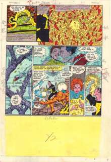 Anthony Tollin, George Perez, Jerry Ordway - Crisis on Infinite Earths #10 P.4 Color Guide Art - 1986 Signed