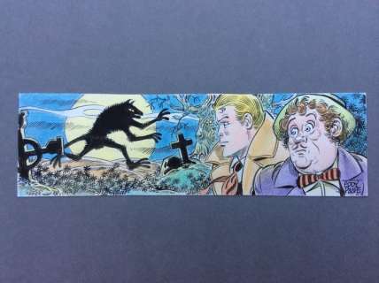 Paape, Eddy | Original drawing in colour  - Marc Dacier  - for a bookmark | Catawiki