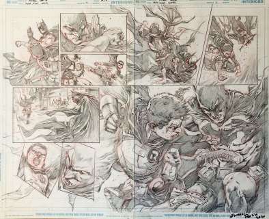 Eduardo Pansica - Teen Titans Annual 2 Pg 30-31 Dps Batman Vs Robin