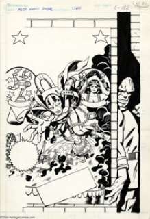 Steve Rude - Mister Miracle Special Cover Original Art (DC, 1986). There’s only one Super Escape Artist, and that’s - | Heritage