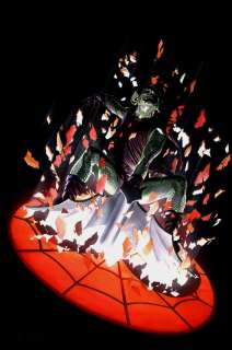Alex Ross - Amazing Spider-Man #797 Large Cover Painting (Green Goblin Crashes Through Spider-Man Window!) 2017