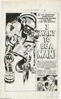 Jack Kirby - Alarming Tales # 2, Complete 5-page Story "I Want to be a Man" Original Art (Harvey, - | Heritage