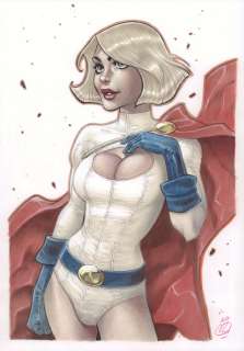 Mathieu Reynes - Power Girl Painted Art - Signed