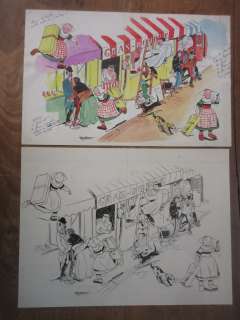 Lot 131 - MOUMINOUX (1927-2022) Bécassine (fait ses courses) Illustration…