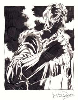 Mike Perkins - Baron Zemo in Modern Costume Painted Art - Signed