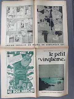 Petit Vingtième 47/1934 - Rare Fascicule Non Découpé - Grande feuille A1 pliée - 1934 | Catawiki