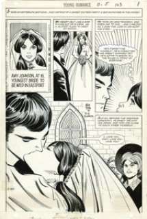 Alex Toth and Dick Giordano - Young Romance Comics #163, page 1 Original Art (DC, 1970). Two masters of the -
