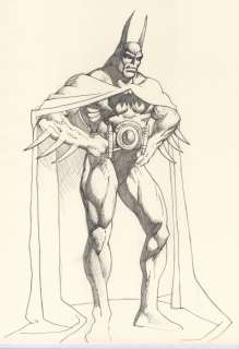 John Bolton | Batman - Prelim for Manbat. Pencil on paper. Art measures 25 x 35cm | John Bolton