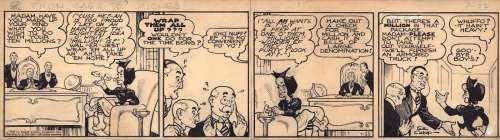 Al Capp | Li’l Abner Sunday Strip - From Rags To Riches - 7/11/1936 Signed | Anthony’s Comic Book Art