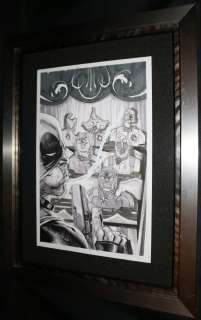 Rafael Albuquerque - Deadpool #15 Framed Cover - Deadpool Shooting Gallery with Slapstick, Solo, Stingray, Masacre, Foolkiller, & Terror Targets - 2016 Signed