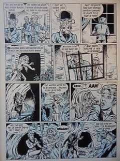 Van Riet, Ron - 1 Original page - Robert en Bertrand 73 - De komeet en het beest - 1987 | Catawiki