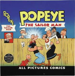 Big Little Book Popeye the Sailor Man Cover Original Art (Whitman, 1947). Well blow me down -- the entire - | Heritage