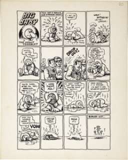 Robert Crumb Big Ass Comics #1 Complete 1-page Big Baby Story Original Art (Rip Off Press, 1969). Big Baby, - | Heritage
