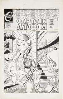 Steve Ditko Captain Atom #89 Unpublished Alternative Cover Original Art (Charlton, circa 1967). Captain -