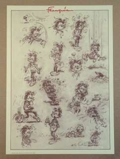 Franquin, André - 1 Offset Print - Modeste et Pompon - Modeste - Magic Strip - 1988 | Catawiki