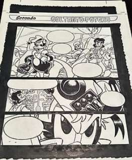 Vitale Mangiatordi - 4 Original page - PK - Quattro tavole dell’artista Disney del momento. Dopo le copertine di X-Men e Avengers Disney | Catawiki