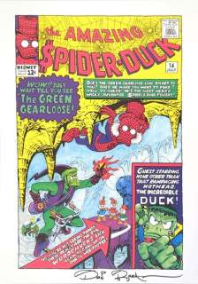 Don Rosa - Uncle Scrooge - "Spider-Duck" - Signed Print by Don Rosa | Catawiki