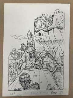 Adamov, Philippe - 1 Original drawing - Les Eaux de Mortelune | Catawiki