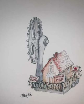 Lot 6 - Bernard Chenez, dit "Chenez" (1946) "Défense d’entrer propriété… | misc / divers