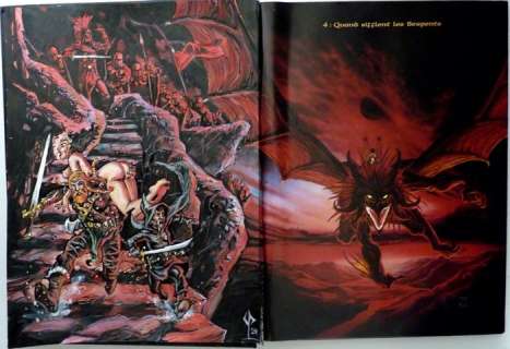 Pontet, Cyril - 1 Original colour drawing in album - Les Chroniques de la Lune Noire T2 - 2024 | Catawiki