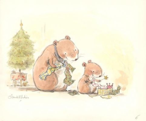 Claude K. Dubois | Couverture originale de l’album et illustration 06 - Sélection de Noël - Lola, Reine des princesses - Lola | Daniel Maghen