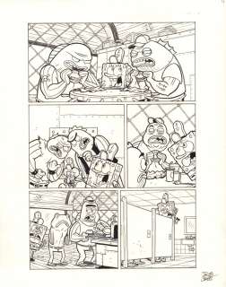 Jacob Chabot - Spongebob Comics #12 P.4 - ‘Too Tough!‘ - 2012 Signed