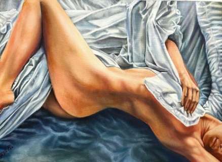 Pablo Pint - acrílico sobre lienzo - Desnudo | Catawiki