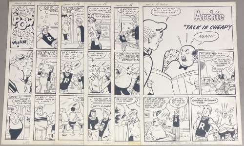Harry Lucey - Laugh Comics #93 Complete Six Page Story - La - ‘Talk Is Cheap‘ - 1958