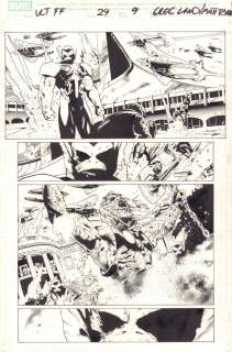 Greg Land, Matt Ryan - Ultimate Fantastic Four #29 P.9 - Thor Vs. Super-Skrull - 2006