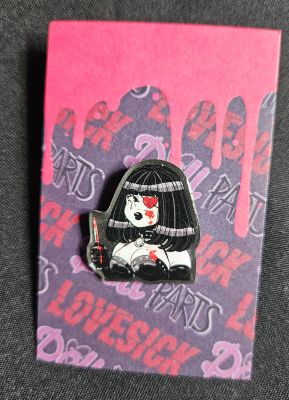 Luana Vecchio | Lovesick - Domino Enamel Pin | Kinetic Collectibles