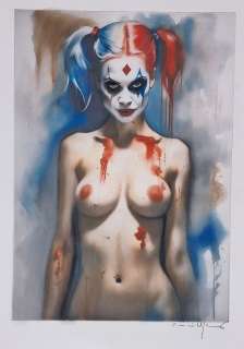 Wildfang, Emma - 1 Original colour drawing - Harley Quinn - 2024 | Catawiki