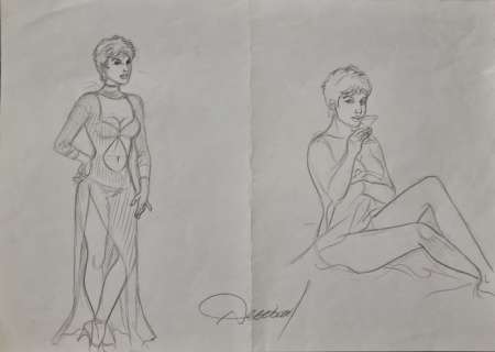 Renaud - 1 Original preliminary drawing - Jessica Blandy | Catawiki