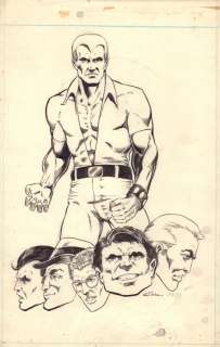 Unknown Artist? | Doc Savage And Crew - 1973 Signed Art By Ed Shea? | Anthony’s Comic Book Art