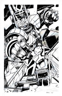 John Bivens | John Bivens: Galactus-Spiderman | Panel Punk Comics Originals