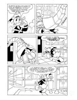 Luciano Bottaro - Paperino e il ritorno di Rebo p.10 (pubblicato su Topolino n.2049 del 1995)