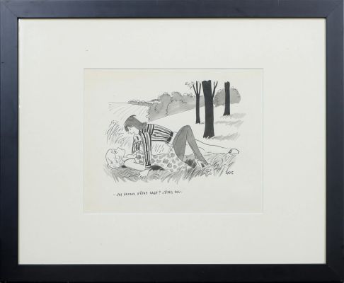 Lot 14 - GUS (Gustave ERLICH dit) (1911-1997) J’ai promis d’être sage?… | misc / divers