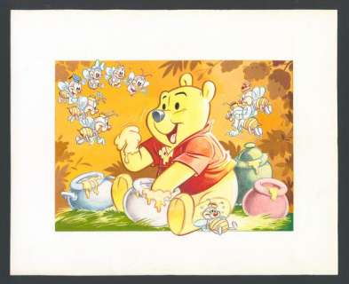 Claude Marin - Couverture originale de l‘album Winnie et les abeilles publié chez Hachette en 1987