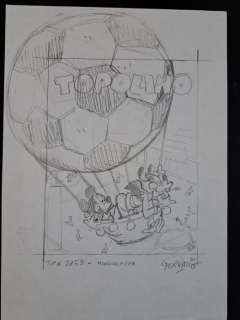 Gervasio, Marco - 1 Original preliminary drawing - Topolino prove di copertina | Catawiki