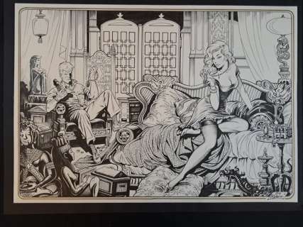 Romanini, Giovanni - 1 Original drawing - Diana e Martin Mystere