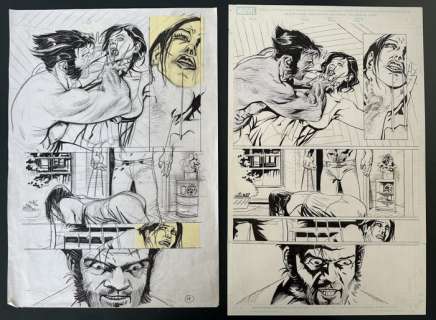 Boschi, Roland - 1 Original page - Wolverine Chop Shop + Prelim - 2008 | Catawiki