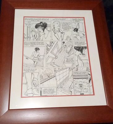 Lot 5 - Erik JUSZEZAK Planche originale N et B encadrée OKI T2 1999 Glénat | misc / divers