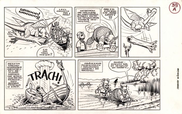 Janusz Christa | Kajko i Kokosz. Skarby Mirmiła, strona 39A | Galeria Komiksu