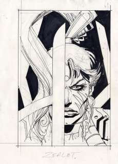 Simon Bisley - Original drawing - Wild - Zealot - 1990