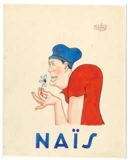 Dubout - 1 Original drawing - Naïs - 1945 | Catawiki