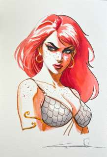 Candita, Giuseppe - 1 Original drawing - Red Sonja - Young Red Sonja | Catawiki